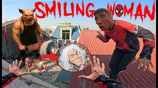 ESCAPING SMILING WOMAN 69.0 | Parkour Pov Horror Film| By B2F Viet Nam