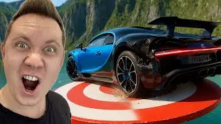 GIGANTYCZNA RAMPA i LOSOWE AUTA! 🎯 Kto trafi w CEL?! | BeamNG.drive z SKIE i Ren