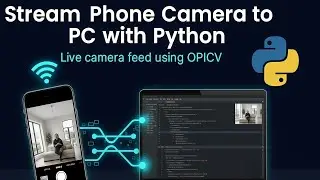 📱-💻 Stream Phone Camera to PC with Python & OpenCV – Easy Setup Guide  #python #coding #opencv 