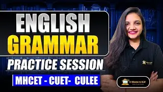 MHCET-CUET-CULEE I English Grammar Practice Session I Anmol Jalan