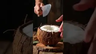 Coconut Cracking ASMR 🥥 | Deep Crunch & Natural Sounds | No Talking