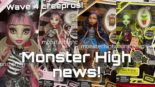 MONSTER HIGH NEWS! Creeproduction wave 4 revealed! Rochelle, Robecca and Venus dolls!