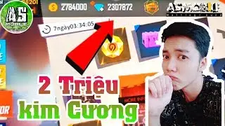 [Garena Free Fire] Thử Th&aacute;ch Ph&aacute; Hết 2 Triệu Kim Cương | AS Mobile