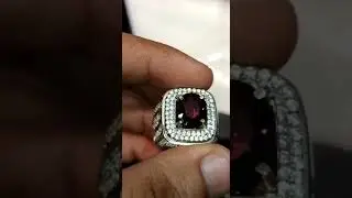 red garnet ring silver #batupermata #berlian888 #zamrudmurah
