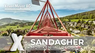 Drohne zeigt Baumeisterarbeiten in vollem Gange! - Projekt SANDACHER M&ouml;riken | Xaver Meyer AG