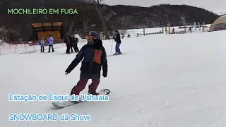 Ushuaia - De volta a Cerro Castor - Aluguei um Esqui, para cair alguns tombos, snowboard. #ushuaia