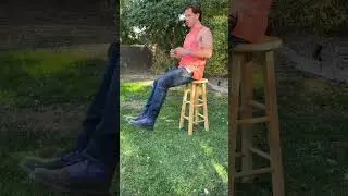 Mirror trick makes him fly! 😲