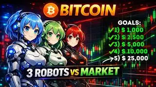 Bitcoin in Real Time (10s Candles): End or Reversal? (Background Music)