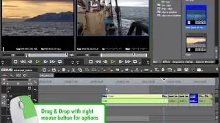 032.  Drag and Drop with the right Mouse Button.