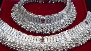 Latest traditional silver anklet collection 2020|| silver anklet || heavy silver payal||