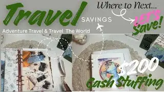 ✈️ Travel Savings | Cash Stuffing Adventure Journal & Travel Around The World Savings Challenges 