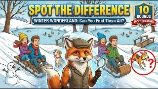 WINTER WONDERLAND: Can You Find the Differences? ❄️ | 10 Rounds Challenge