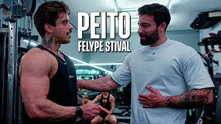 treinei peito com Felype Stival