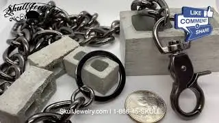 big bold and heavy wallet chain from skull jewelry