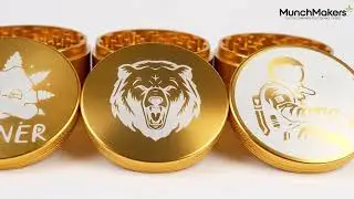 Gold Rush 4-Piece Big Custom Grinder - MunchMakers