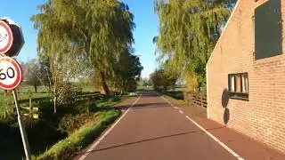 Scenic footage of a bike ride to Broekpolder Forest. October 24, 2024