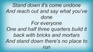 Alex Lloyd - Stand Down Lyrics