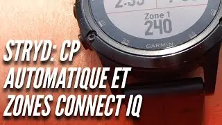 Stryd: CP automatique et zones via Connect IQ
