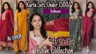 Libas Festive Kurta Set Haul | Anarkali Suit,Sharara Set | Latest Partywear Kurta Sets | Libas Haul