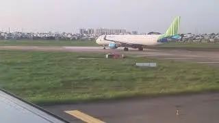 Ho Chi Minh City Airport (SGN) Vietnam - Taxi and Takeoff to Siem Reap Airport - Sunset Trip VN