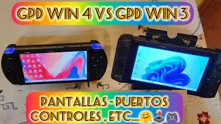 GPD WIN 4 VS GPD WIN 3 - PANTALLAS - PUERTOS - CONTROLES - ETC.- PRIMERAS IMPRESIONES - ESPA&Ntilde;OL.🤗🕹️🎮