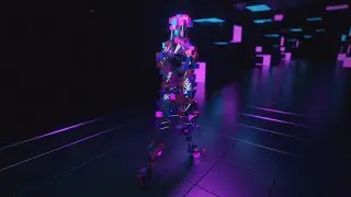 Man Robot Walking Vj Loop Motion Video | No Copyright Video Background | No Copyright Stock Video