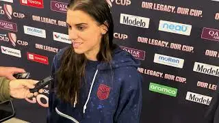 Alex Morgan talks about tonight’s win vs. Canada on PKs to reach the Gold Cup final #uswnt