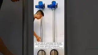180cm Electric Extended Spindle Butterfly Valve， Electric Butterfly Valve factory