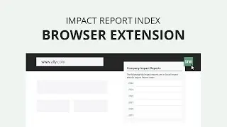 Introducing the Impact Report Index Browser Extension