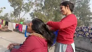 Nitpicking in long hair / boy hair combing  Asmr / boy Nitpicking India 