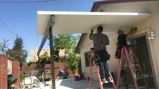 Simple Patio Cover Install Timelapse by Clemex Patio Designs