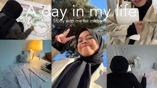 A day in my life as a student in Türkiye | study with me for midterm, doing assignment, note taking!