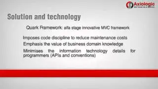 Axiologic How to Web
