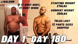 76 LB WEIGHT LOSS 180 DAY TRANSFORMATION MOTIVATION