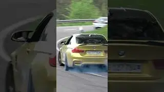 BMW M4 F82 Showing his friend how to drive! 💨 - #drifting #bmwm4 #youtubeshorts