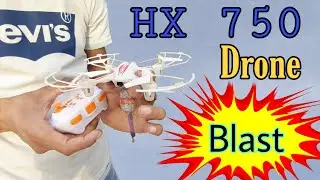 HX 750 Drone Blast | Cheapest RC Drone India #QQExperiments