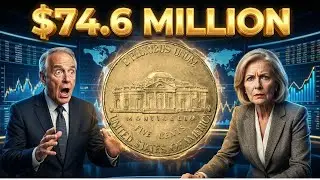 Moneda Jefferson Nickel 2017 | Cinco Centavos de Estados Unidos Muy Valiosa