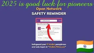 Pi open network safety riminder#crypto #pi