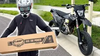 KTM Supermoto Build | FMF Exhaust & Plastics
