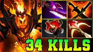 35 Kills Shadow Fiend Dota 2 ! SF Dota 2 SafeLane Carry Meta Best Pro Gameplay Build Guide 7.39