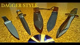 Vintage Dagger Style Knives Othello Wingen William Rodgers Custom Beavertail Cold Steel Gerber MK II