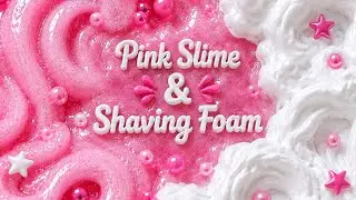 Rosa Schleim trifft auf fluffigen Rasierschaum 🩷 #asmr #schleim #rasierschaum