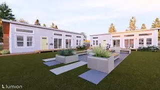 ShuNing Interior Design &mdash; Lumion 3D Animation Visualizing Two Backyard ADUs for Rental Expansion