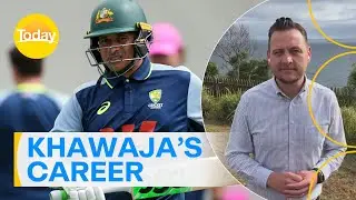 Adam Collins commentates on Usman Khawaja's retirement announcement | Today Show Australia