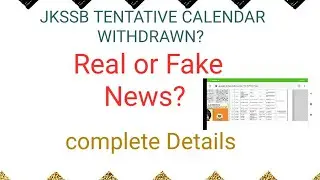 JKSSB EXAM POSTPONED? ... REAL OR FAKE NEWS?