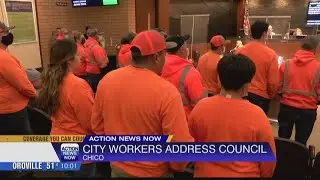City of Chico Public Works employees express concerns at the city council meeting tonight