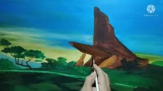 The Lion King | Pride Rock Acrylic Painting | Timelapse Video | Fendz.S Art TV