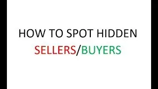 ThinkOrSwim: How to spot Hidden Buyers & Hidden Sellers