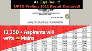 UPSC 2022 Prelims Result Out! What's NEXT? UPSC Prelims 2022 Expected Cut off out by Siddharth Sir
