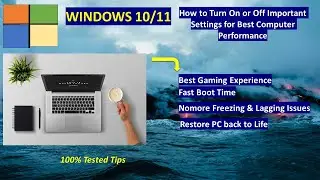 How to Turn On or Off Important PC Settings for Best Performance